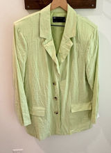 NWT ASOS Lime Green Linen Blend‎ Oversized Blazer Size 14 Photo 0
