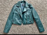 Jacket Leather Green Photo 0