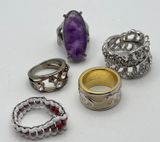 vintage gold & purple rings Photo 0