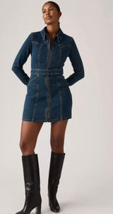 Levi’s Denim Dress Long Sleeve Photo 0