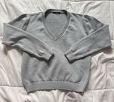 Brandy Melville‎ Womens Sweater Blue V Neck Winter Fall Coquette Dreamcore Girly Photo 0