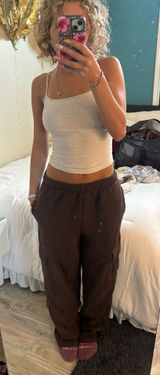 Garage Brown Cargo Jogger Pants - Women's Photo 0