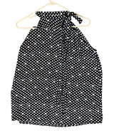 LOFT Halter Top Sleeveless Tie Neck Blouse Black White Polka Dot M‎ Photo 0