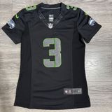 Nike Seattle Seahawks Russell Wilson 3 Womens Jersey Black Green S NFL‎ On Field Photo 0