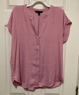 *Banana Republic Mauve Pink V-Neck Cap Sleeve Blouse #LB Photo 0