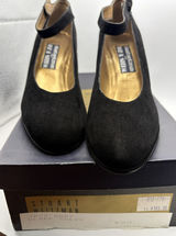 Stuart Weitzman Roz & Sherm Black Suede Mary Jane Pumps Jazz Baby 8.5 M Spain Photo 0