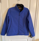 Merrell Aeroblock Womens Full Zip Jacket Large Fleece Lined Outdoors Hiking Blue Photo 0