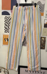 Old Navy Pastel Striped Pajama Pants Size M Photo 0