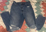 Hollister Jeans Ripped comfort stretch waist band mom jeans Photo 0
