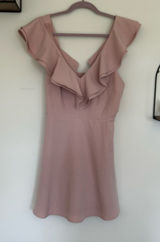 NWT Lulus‎ Pink Divine Darling Ruffle Skater Mini Dress Size XL Photo 0