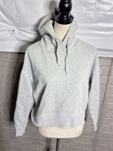Lowrys Farm Womens Heather Gray Cotton French Terry Cropped Hoodie Photo 0