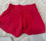Red lululemon shorts Size 2 Photo 0