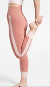 Athleta elation rib trim‎ tight Palermo pink/ and orchid pink Size xxs Photo 0