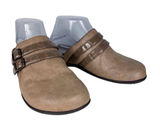 Vionic Bedford Womens Taupe Tan Double Buckle Croc Strap Orthotic Clog Mules 7 Photo 0