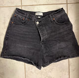 Abercrombie & Fitch Black Denim Jean Shorts Photo 0