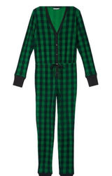 Victoria's Secret Thermal One Piece Onesie Pajama Plaid Size S - NWT Photo 0