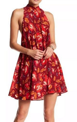 Intimately Free People High Neck Floral Swing Dress Womens Size Small Photo 0