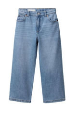 Zara Relaxed Baggy Classic Wide-Leg High Waist Women's Jeans in Light Blue Photo 0