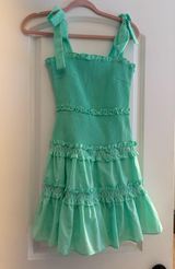 green mini dress Photo 0