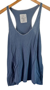 Abercrombie & Fitch Tank‎ Top Racerback Casual Everyday Blue Medium Photo 0