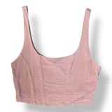 Free People Be Cool Brami Cropped Tank Top Size XS in Pink Clay Photo 0
