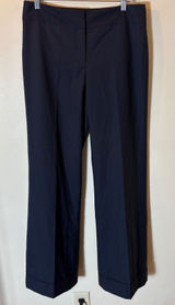 Ann Taylor Signature‎ Fit Wide Leg Dress Pants Size 6 Navy Blue Photo 0