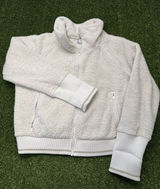 Athleta Tugga Sherpa Jacket in Natural White Cream Winter Croppy Casual Lg Photo 0