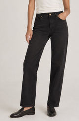 Rolla's Original High Rise Straight Jeans Black Size 28 Photo 0