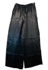 Athleta Calm Cool Wide Leg Pants XXS Black‎ Lounge Relaxed Fit Flowy Comfy Cupro Photo 0