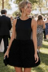 HUTCH Twofer Black Satin Tulle Mini Dress Size XXS NWT Photo 0