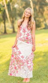 pink floral dress Photo 0
