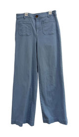 Loft The Palmer Wide Leg Pants Light Blue High Rise Trousers Workwear Size 4 Photo 0