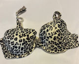 Victoria's Secret Black and Cream Leopard Print Bra Photo 0