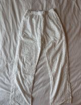 White eyelet pants Photo 0