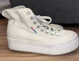 Superga Women's Cream High-Top Platform Sneakers Photo 0