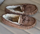 UGG Women's Dakota Suede Moccasin Slippers Chestnut Size 5 Photo 0