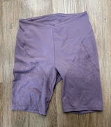 Lululemon lab Embossed Nulu Yoga Short 8" Tracer Print Emboss Purple Size 6 Photo 0