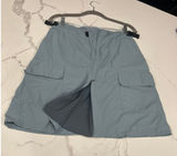 Patagonia Skirt Womens S Small Blue Cargo Pocket Front Zip A Line Spli Photo 0