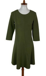 ASOS VILA Clothes Women’s Dress Small Green Long Sleeve Career Back Zip‎ Photo 0