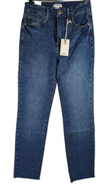 Good American‎ Good Classic Raw Hem Jeans 0/25 NWT Photo 0