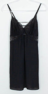 INC International Concepts Lace Babydoll Slip Dress Size M Black‎ Intimate Sexy Photo 0