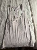 White Lululemon Racerback Tank Top Photo 0