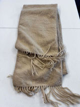 Capchatex Tan Brown Soft Alpaca Scarf w/ Fringe from Peru Soft And Warm‎ Photo 0