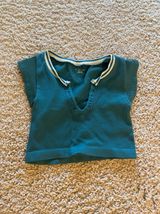 Go For Gold Seamless crop top in teal XS/S Photo 0