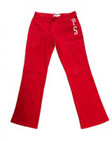 Y2K P.S. Aeropostale Red Sequin Low Rise Flare Sweatpants Girls 14 Or Women XS Photo 0