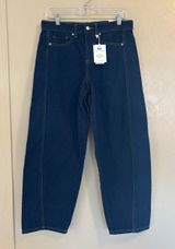 NWT Free Assembly Mid Rise Barrel Ankle Jeans sz 2 Photo 0
