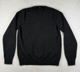 Uniqlo 100% Cashmere Crew Neck Sweater Dark Gray Heather M 351-429075 Photo 0