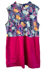 Smak Parlour Sleeveless Mini Dress‎ - Houses Flowers Print - Plus Size 3X Photo 0