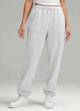 Lululemon XL Scuba Mid-Rise Oversized Jogger Regular Heathered Ultra Light Grey Photo 0
