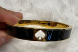kate spade New York Black Gold Spade Bangle Bracelet Photo 0